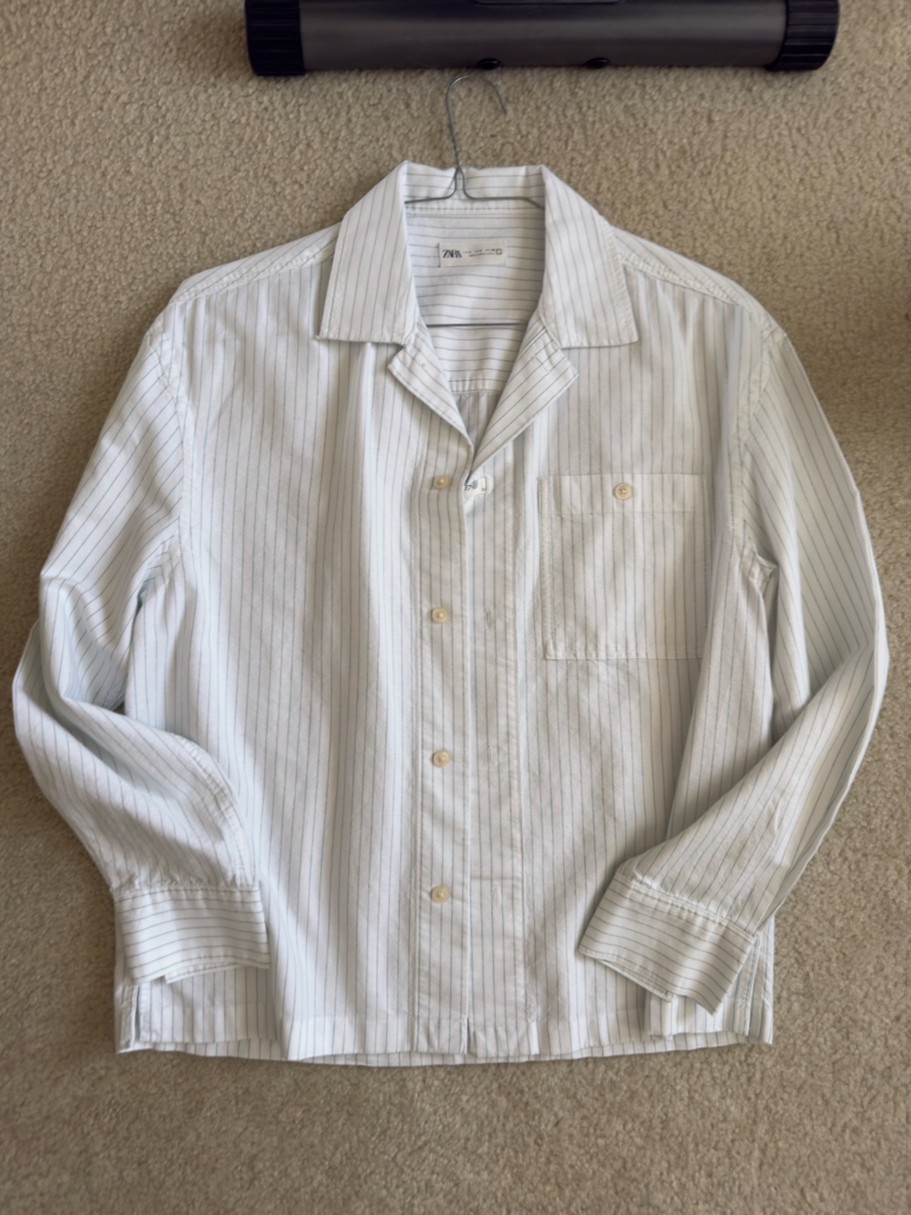 NWOT MENS ZARA CAMP COLLAR SUMMER LINEN SHIRT MENS SMALL - 50% OFF